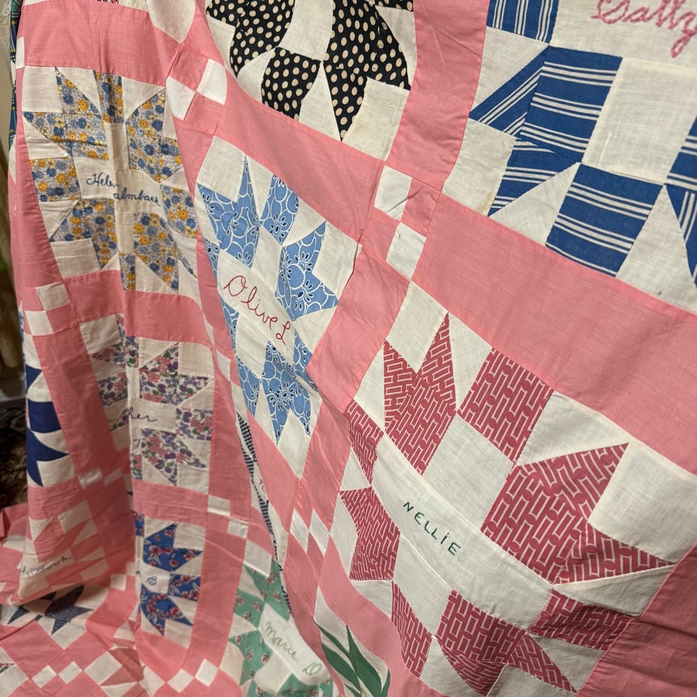 1940s Patchwork Star Quilt Guild Piece‎ - Picture 9 of 12